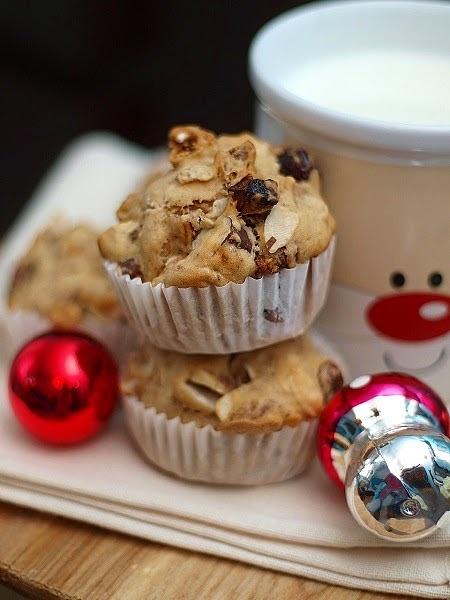 Świąteczne muffiny na poranek Bożego Narodzenia