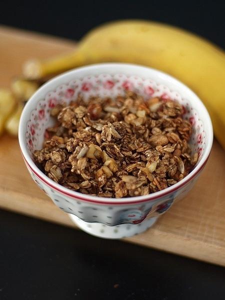Zdrowa granola bananowa