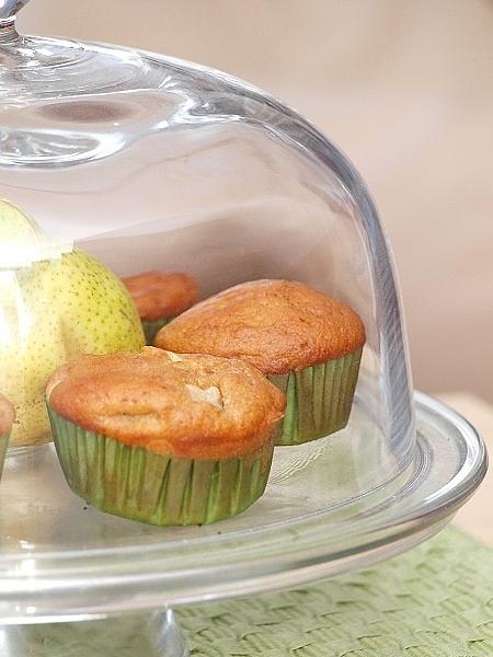 Cynamonowe muffiny z gruszką