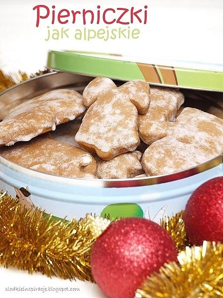 Pierniczki alpejskie miętowe z miodem i przyprawami korzennymi