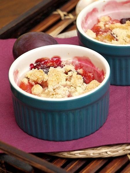Śliwki crumble