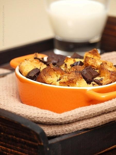 Pudding chlebowy z czekoladą