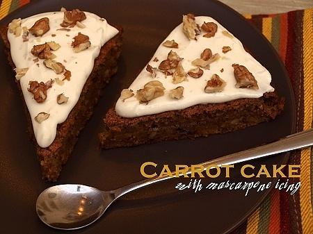 Ciasto marchewkowe z limonkowym kremem z mascarpone