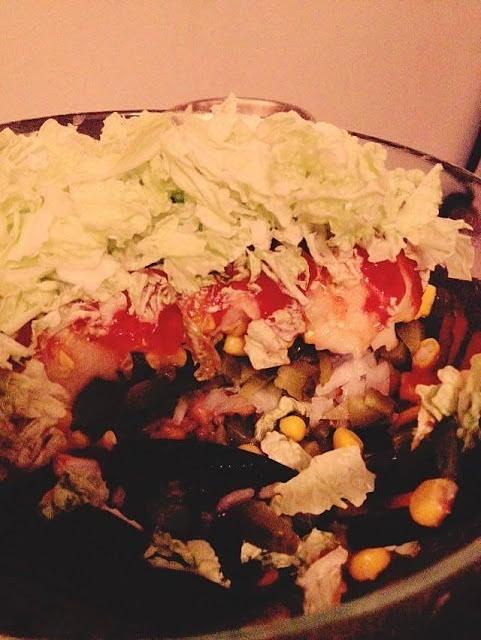 Sałatka gyros wegańska z majonezem roślinnym