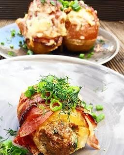 Zapiekane ziemniaki z farszem wołowym i prosciutto