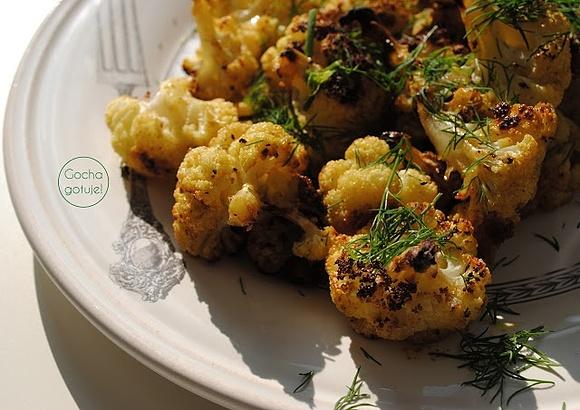 Kalafior pieczony z curry