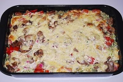 Zapiekanka z pieczoną kaczką