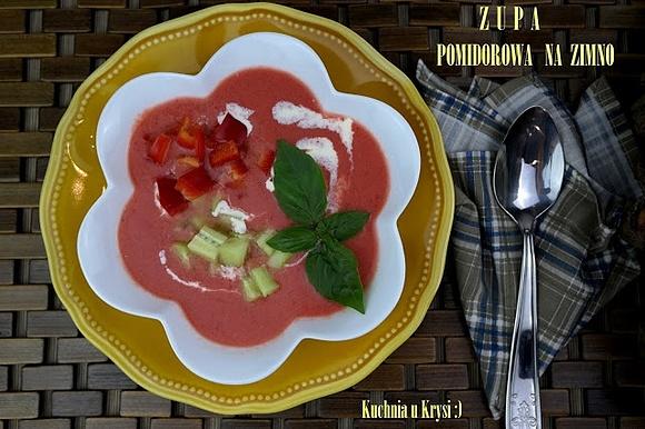 Zupa pomidorowa na zimno ze świeżych pomidorów