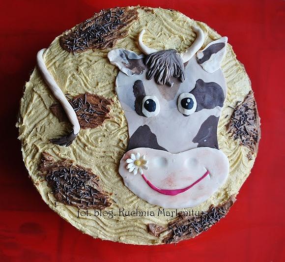 Tort krówka malinowo-jeżynowy