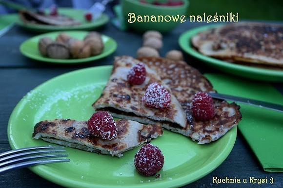 Bananowe naleśniki bez mąki mleka i cukru