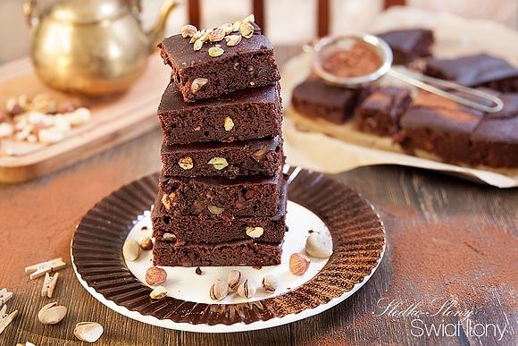 Brownie z czerwonej fasoli bez cukru i mąki