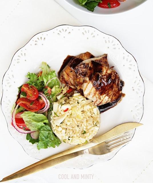 Grillowany kurczak z sosem balsamicznym