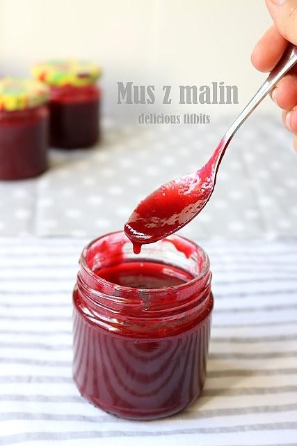 Mus z malin do deserów i ciast