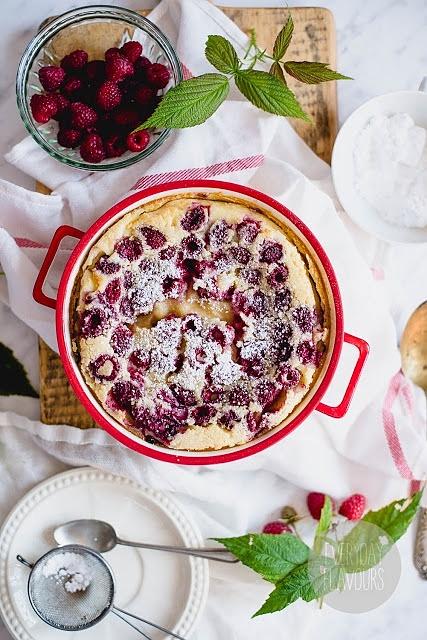 Clafoutis z malinami