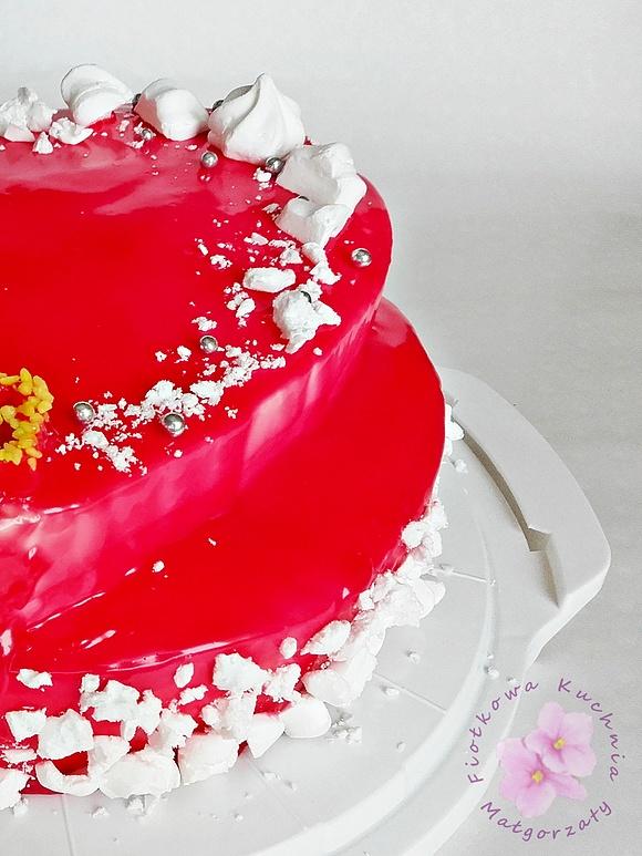 Mirror glaze wersja oszczędna do dekoracji ciasta