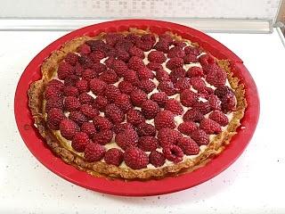 Malinowa tarta z mascarpone