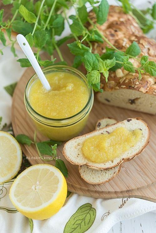 Cytrynowy dżem z cukinii z nutą wanilii i mięty