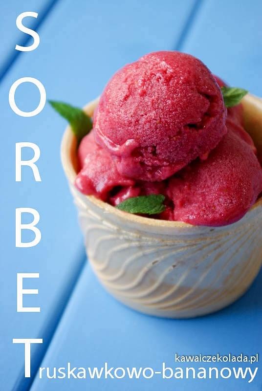 Sorbet truskawkowo-bananowy - orzeźwiający deser na upalne dni
