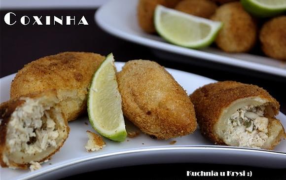 Coxinha de galinha, brazylijskie pierożki z kurczakiem