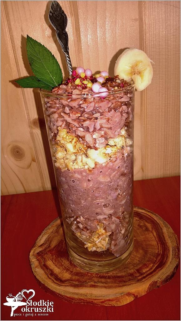 Czekoladowy pudding ryżowy z crunchy