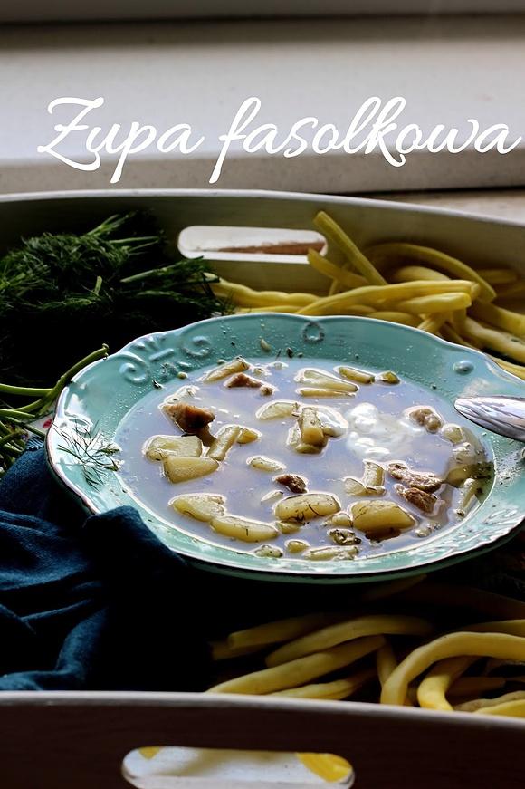 Zupa fasolkowa z ziemniakami i żółtą fasolką