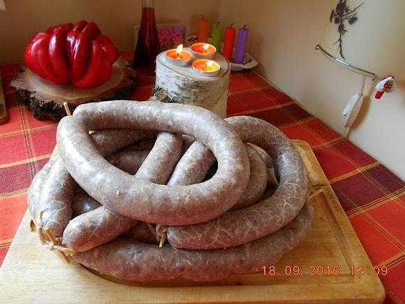 Kiełbasa domowa z łopatki i podgardla
