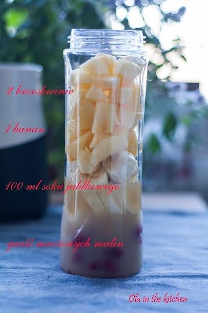 Smoothie banan i brzoskwinia