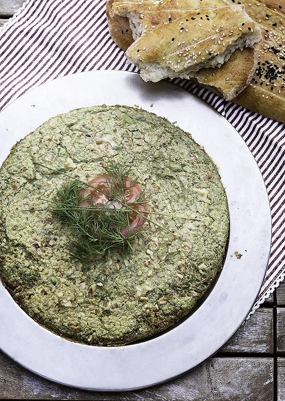 Omlet z bobem i koperem