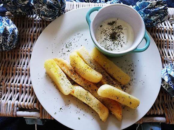 Grube frytki na ostro z piekarnika