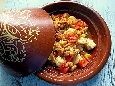 Marokański tagine z ciecierzycą i figami