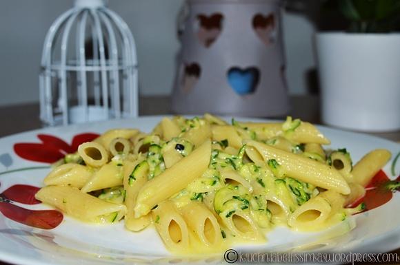 Penne giardiniera - makaron z warzywami, obiad z ogrodu