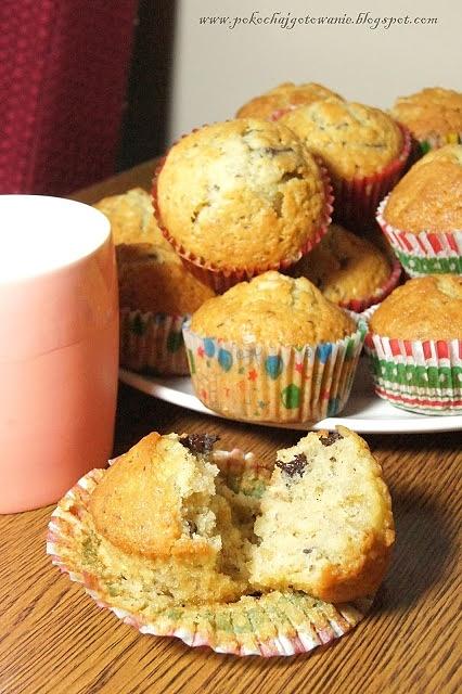 Muffiny owsiane z czekoladą
