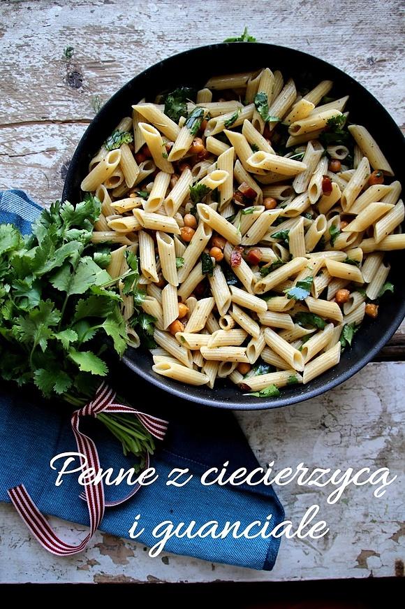 Penne z ciecierzycą i guanciale