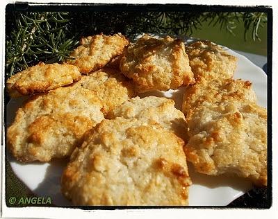 Makaroniki kokosowo-owsiane - coconut and oats cookies - biscotti al cocco e fiocchi di avena