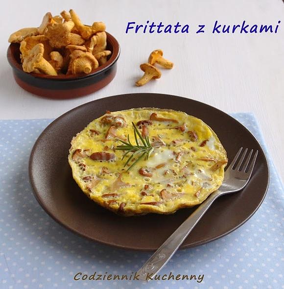 Frittata z kurkami