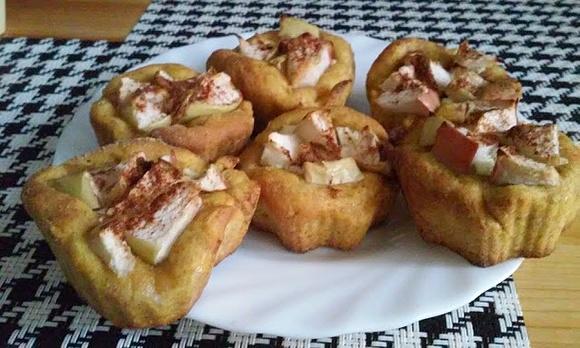 Dyniowe muffinki drożdżowe bez mleka i jajek