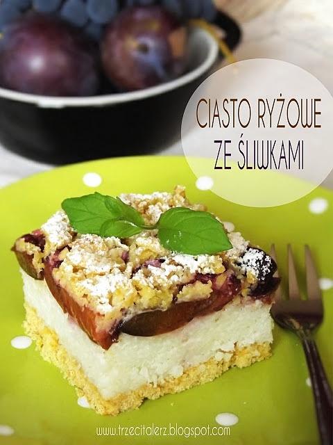 Ciasto ryżowe ze śliwkami