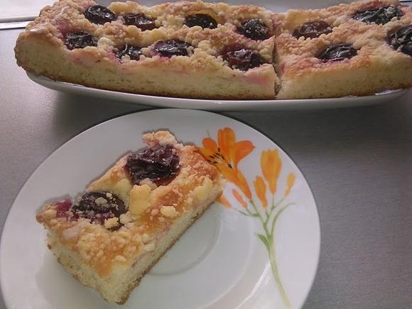 Ciasto drożdżowe ze śliwkami