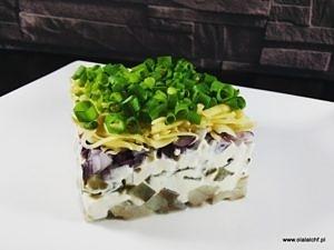 Śledzie pod śmietanowo-majonezową pierzynką