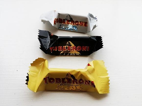 Toblerone mini czekoladki w trzech smakach