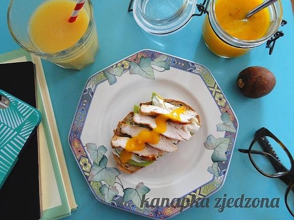 Kanapka z kurczakiem i awokado