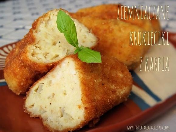 Ziemniaczane krokieciki z karpia