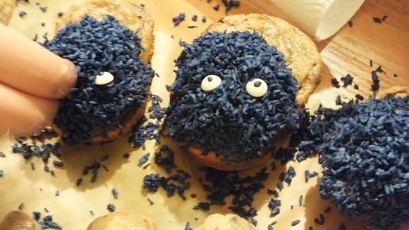 Cookie monster cupcakes babeczki ciasteczkowego potwora