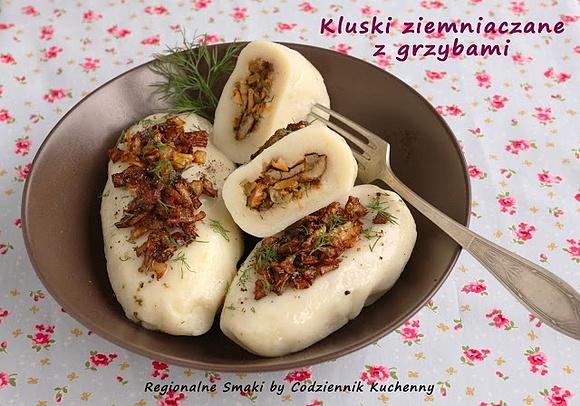 Kluski ziemniaczane z grzybami