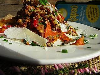 Kaszotto z rzepą, papryką, cukinią i parmezanem