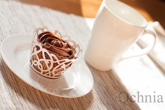Muffiny z czekoladowym ganache