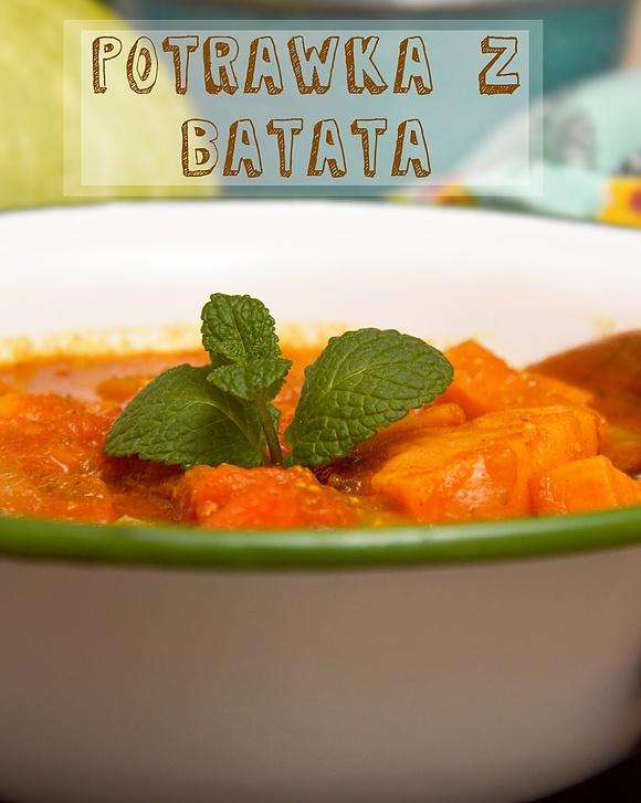 Potrawka z batata i warzyw z mlekiem kokosowym