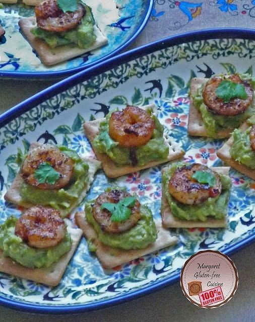 Krewetki z guacamole na przekąskę