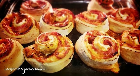 Bułeczki pizza ślimaczki