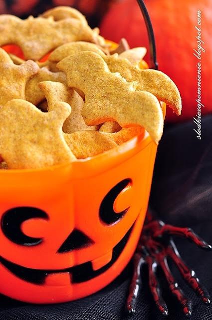 Ciasteczka dyniowe halloween